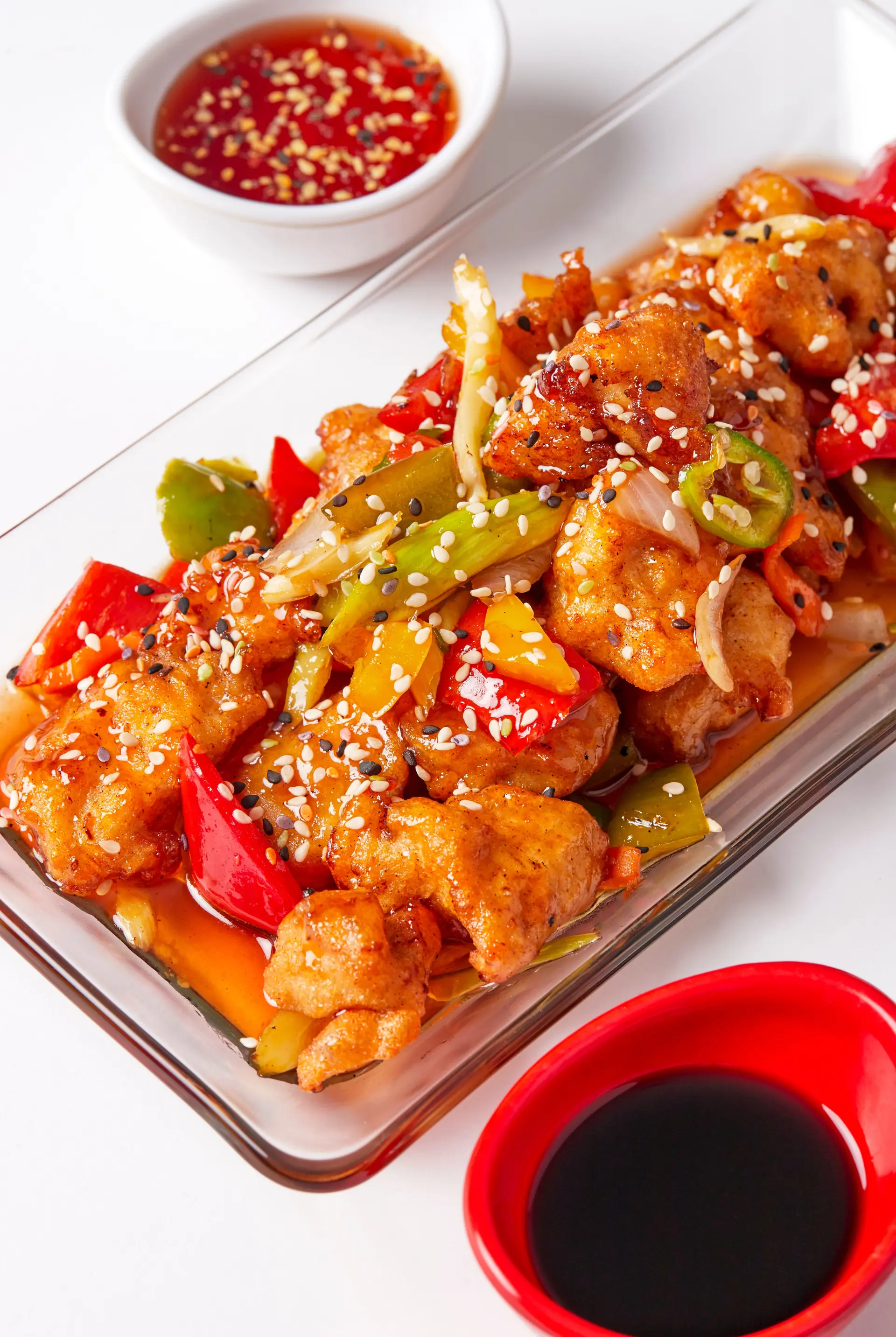 Wok-fired chicken and vegetables